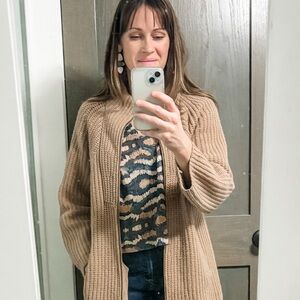 Oversized boxy top in Vinita Sky, size 1; sold out Noonday crinkle crepe blouse
